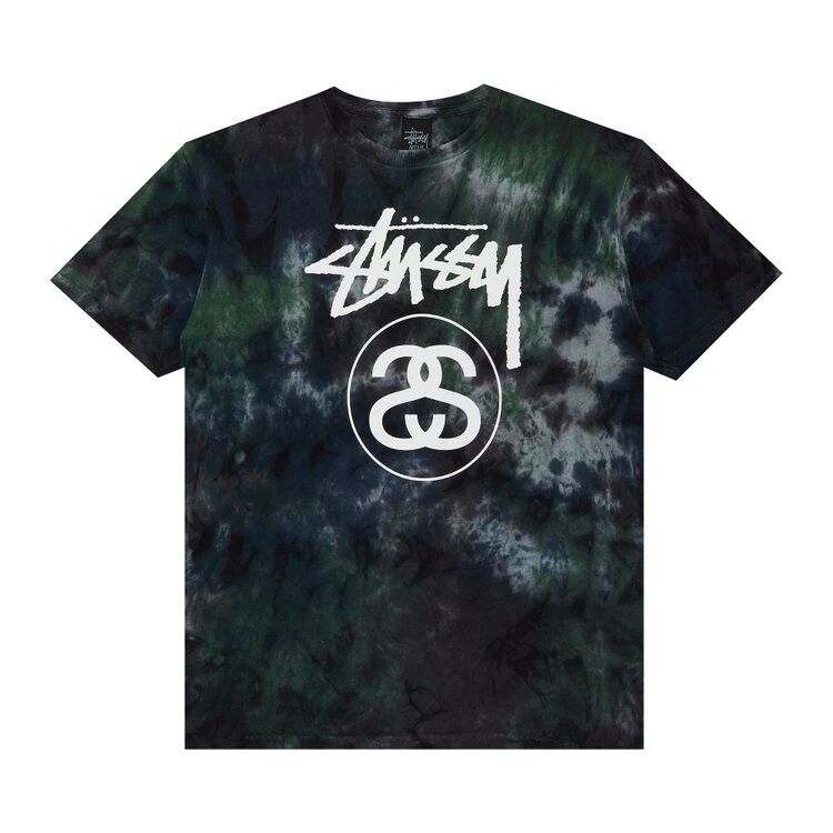 

Футболка Stussy Stock Link Tie Dye 'Green', зеленый