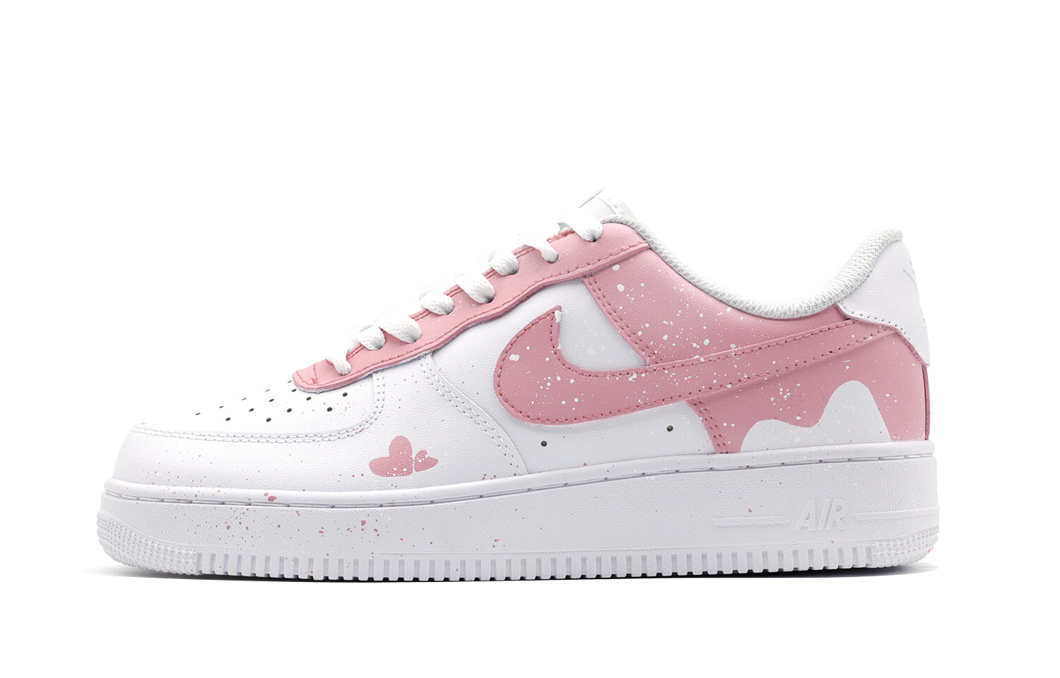 

Кроссовки Nike Air Force 1 Skateboarding Shoes Men Low-top White/pink, белый