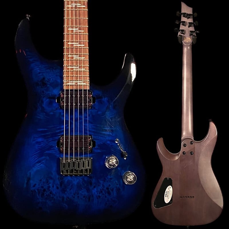 schecter omen elite 8 multiscale see thru blue burst Электрогитара Schecter Omen Elite-6 Electric Guitar - See Thru Blue Burst