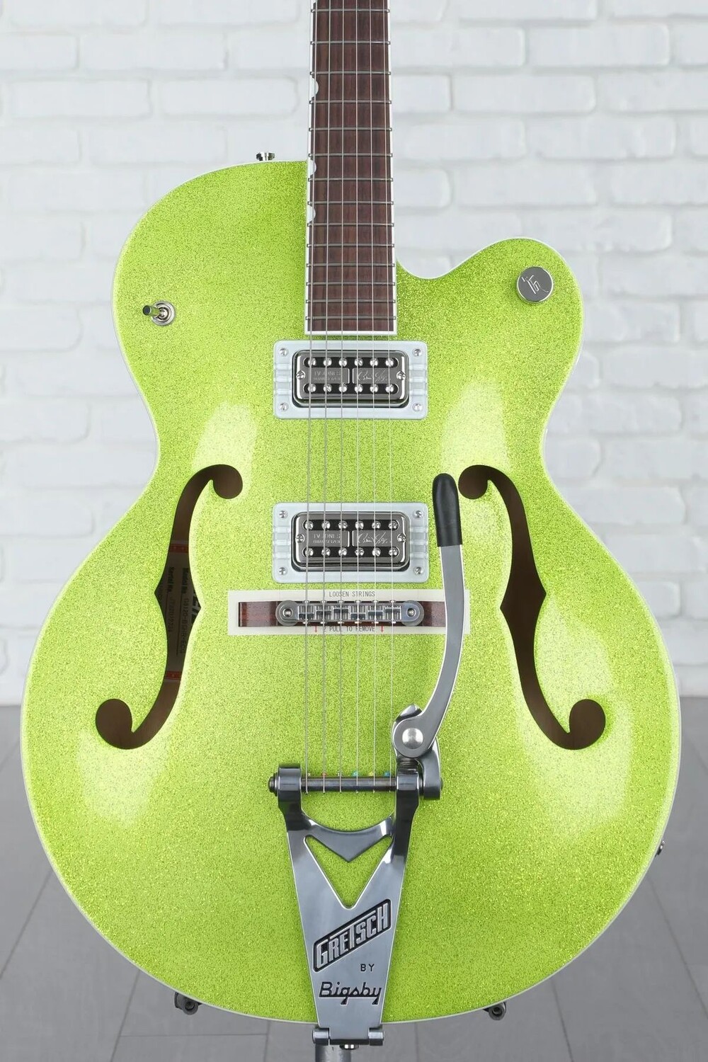 

Gretsch G6120T Brian Setzer Signature Hot Rod — Экстремальная охлаждающая жидкость Green Sparkle