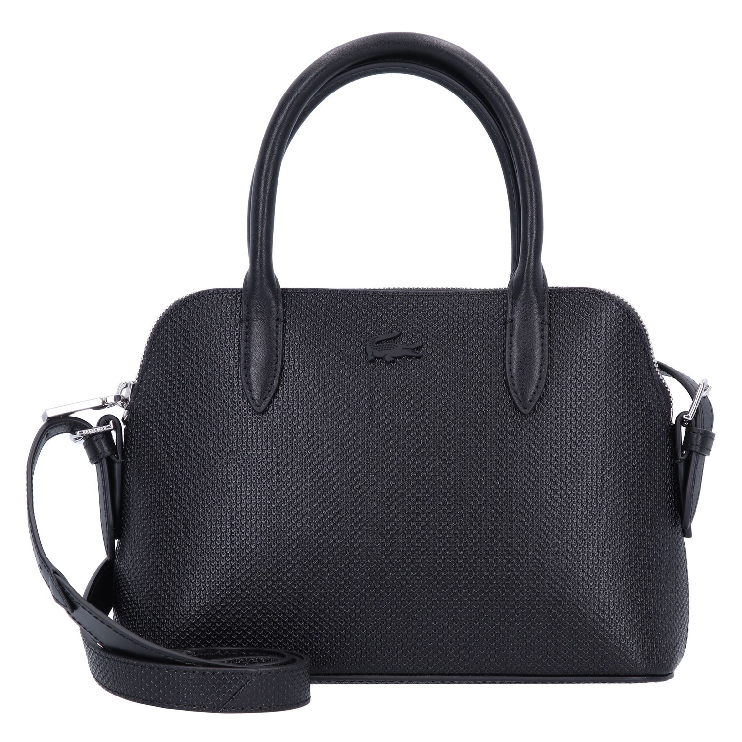 

Сумка Lacoste Chantaco Classics Handtasche Leder 25 cm, цвет noir