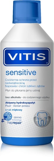 Жидкость для полоскания рта, 500 мл Vitis Sensitive, DENTAID набор dentaid xeros против сухости