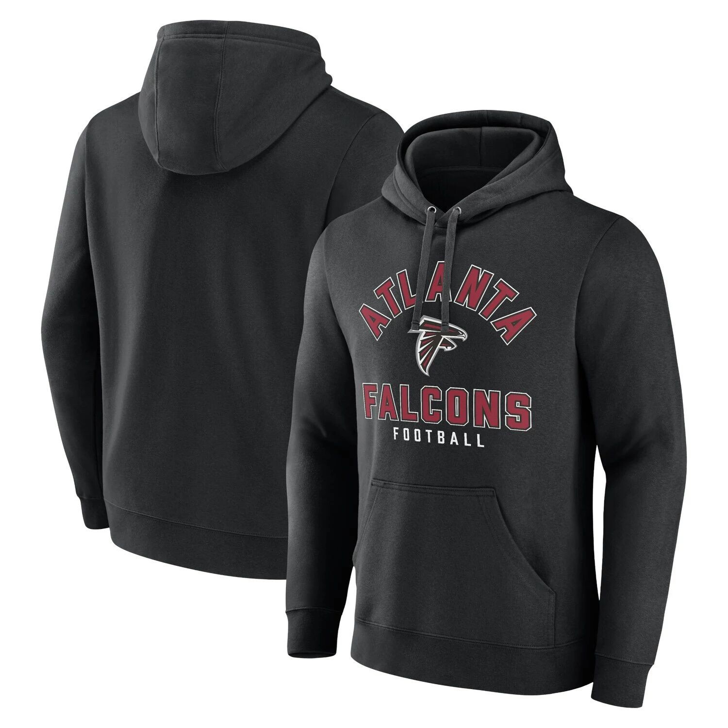 

Мужской пуловер с капюшоном черного цвета Atlanta Falcons Between the Pylons Fanatics, Черный