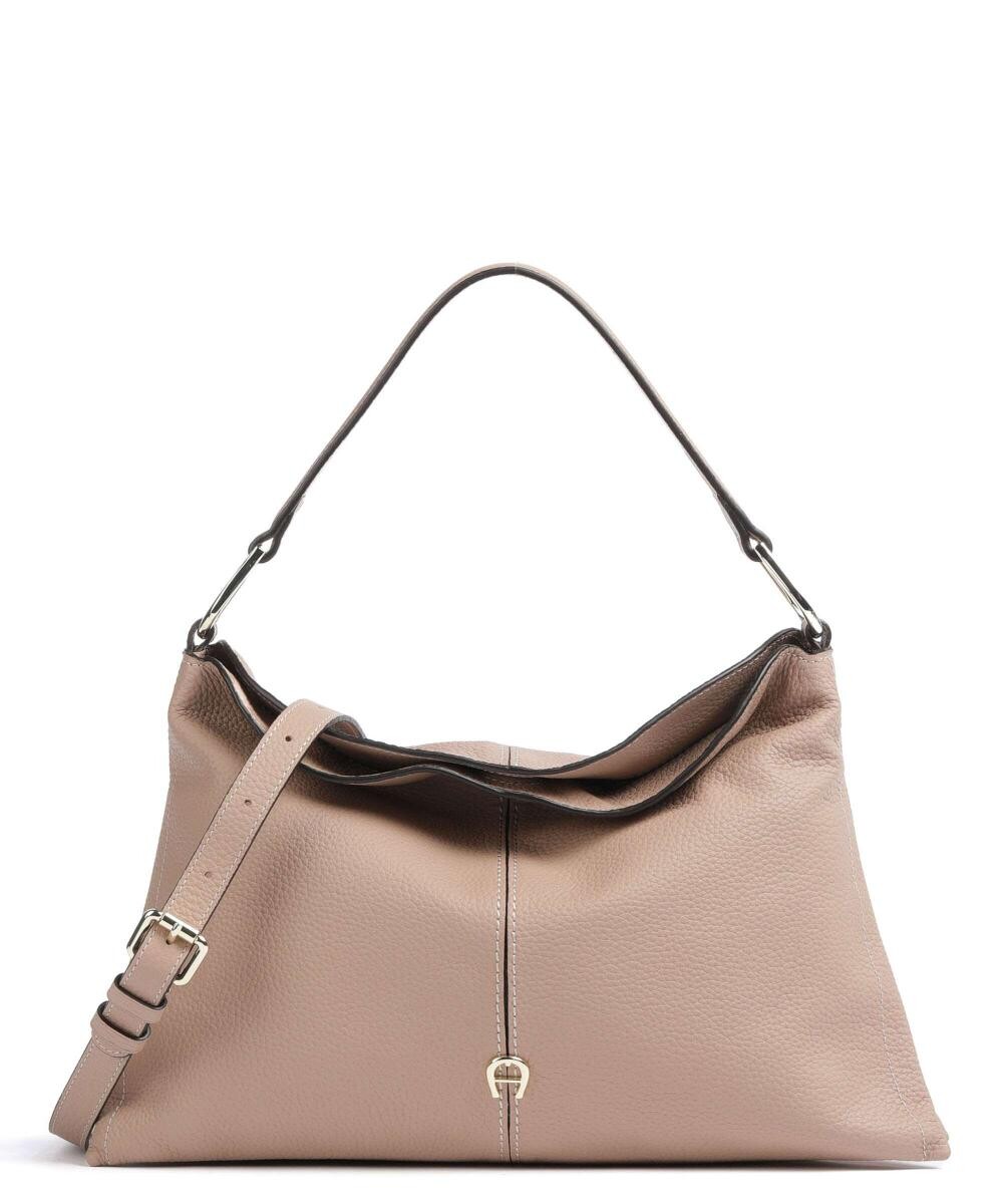 

Сумка-ведро Savannah M из зерненой коровьей кожи Aigner, коричневый