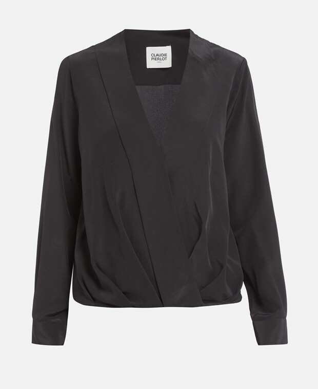 

Шелковая блузка Claudie Pierlot, черный