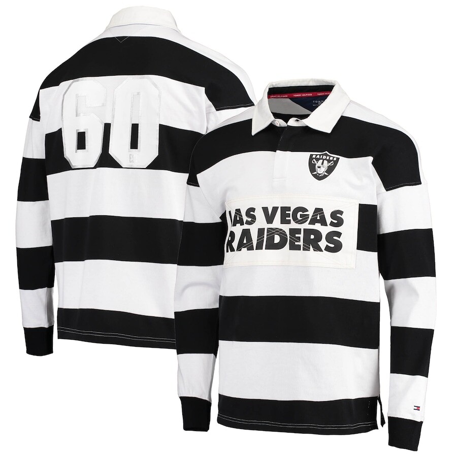 

Поло с длинным рукавом Tommy Hilfiger Las Vegas Raiders, черный