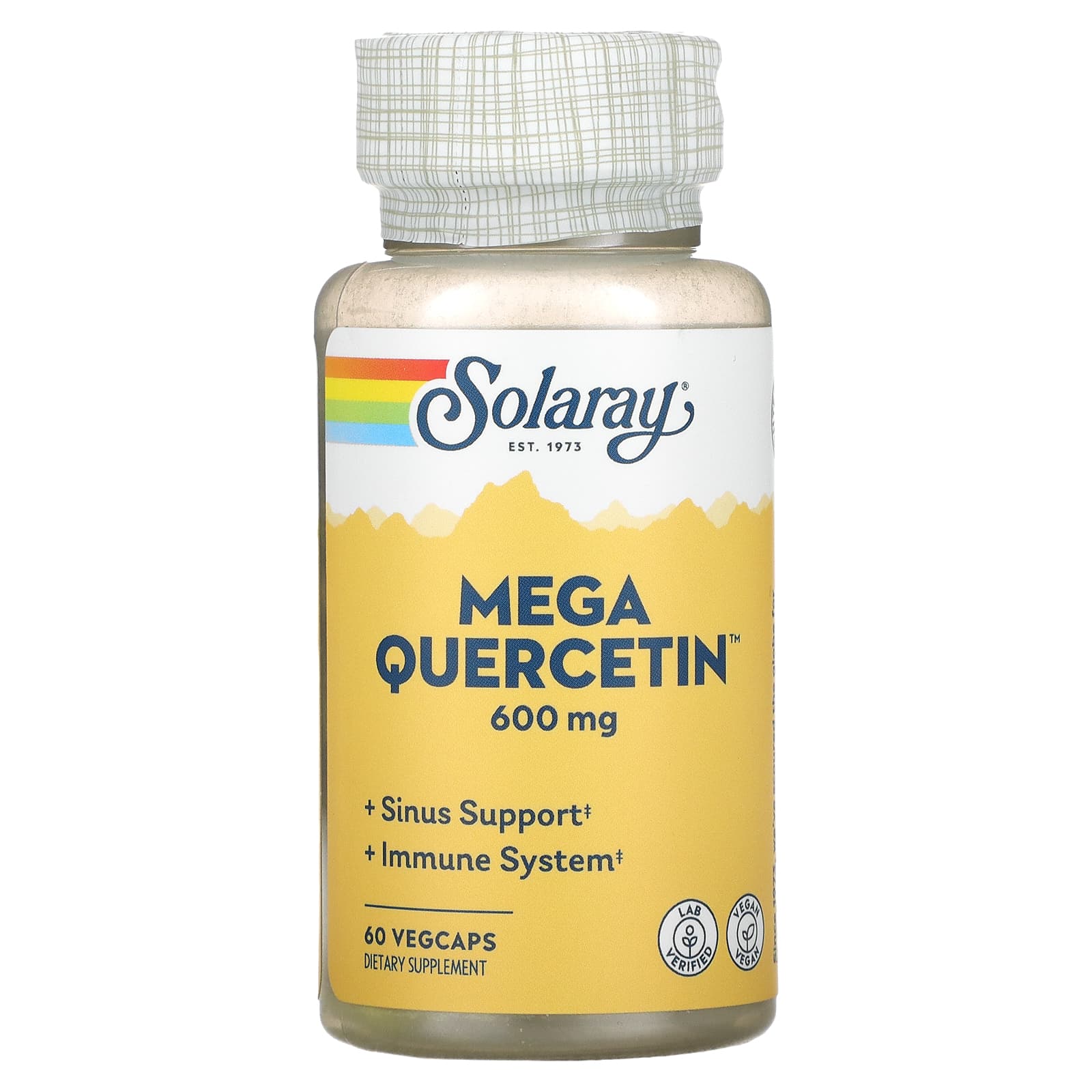 Solaray Mega Quercetin 60 Veggie Caps solaray mega quercetin 600 мг 60 вегетарианских капсул