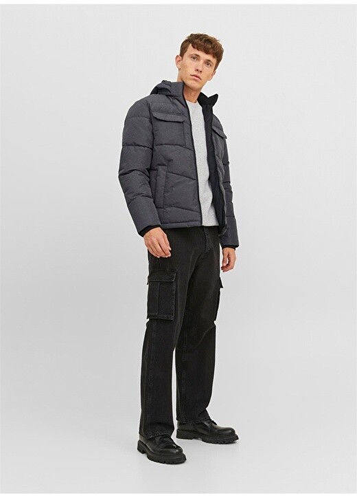 

Темно-серое мужское пальто Jack & Jones, Серый