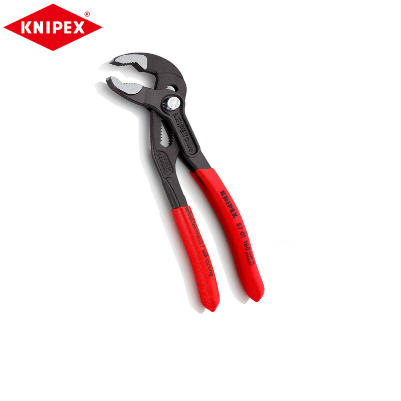 KNIPEX 87 01 180 немецкие импортные плоскогубцы для водяных насосов, многофункциональный регулируемый универсальный зажимной ключ 180 мм