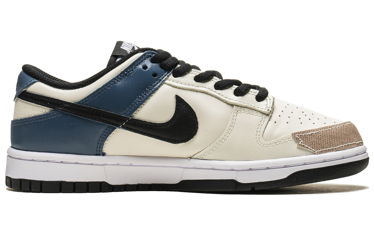 

Кроссовки Nike Dunk Skateboarding Shoes Men Low-top Beige/blue/brown, синий