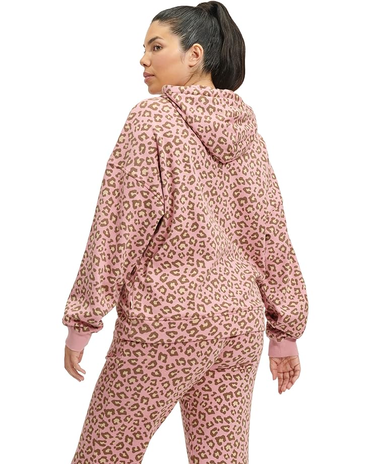 Худи UGG Kes hoodie, цвет Clay Pink Leopard