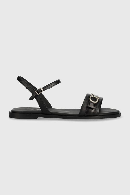 

Кожаные сандалии ALMOND SANDAL W/HW Calvin Klein, черный