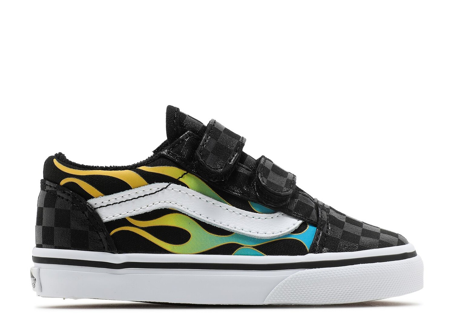 

Кроссовки Vans Old Skool V Toddler 'Glow Flame', черный