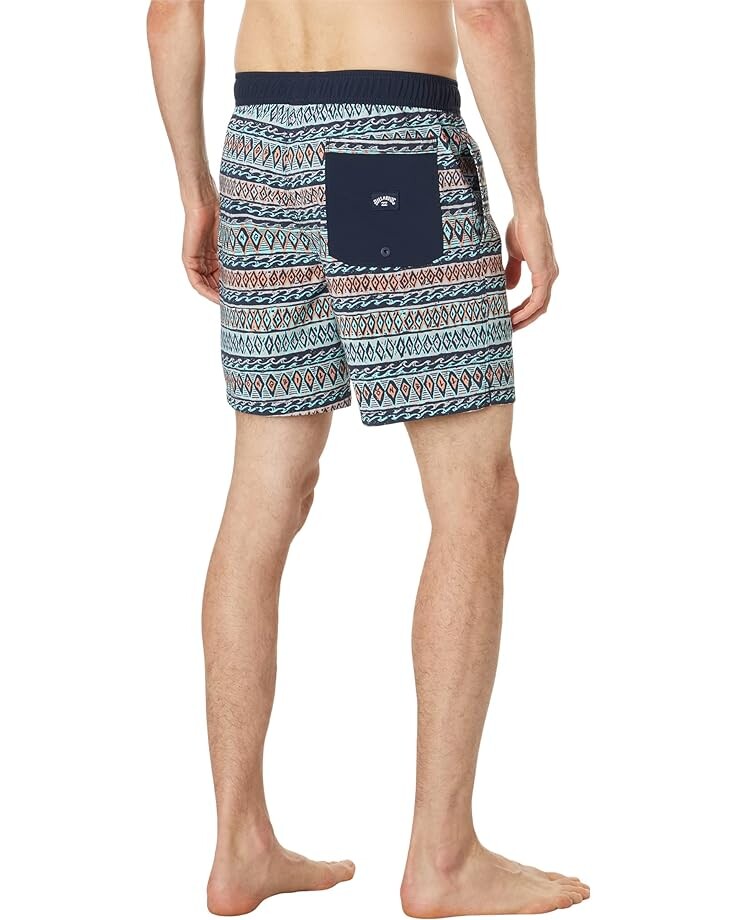 Шорты для плавания Billabong Sundays Layback 17 Boardshorts, цвет Minty soul licks minty