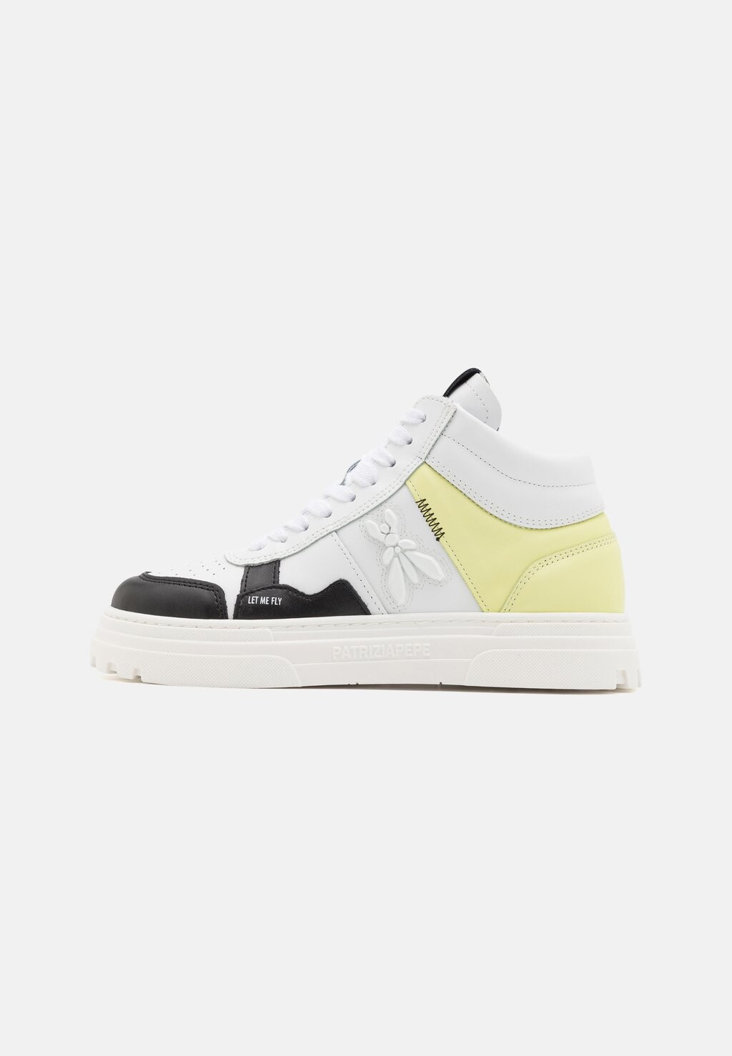 

Высокие кеды Shoes Patrizia Pepe, цвет lime/black