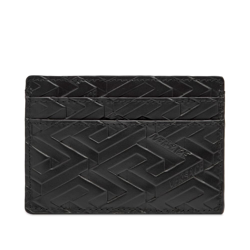 

Чехол для визиток Versace Greca, черный