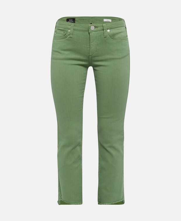 

Джинсы с вырезом True Religion, зеленый