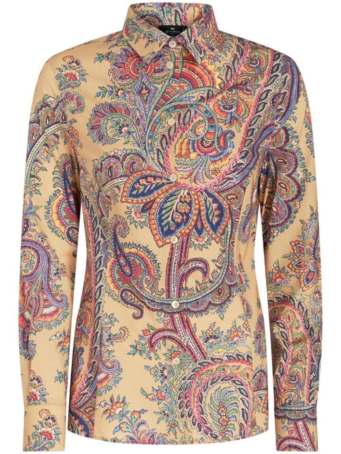 

ETRO paisley-print buttoned shirt, коричневый