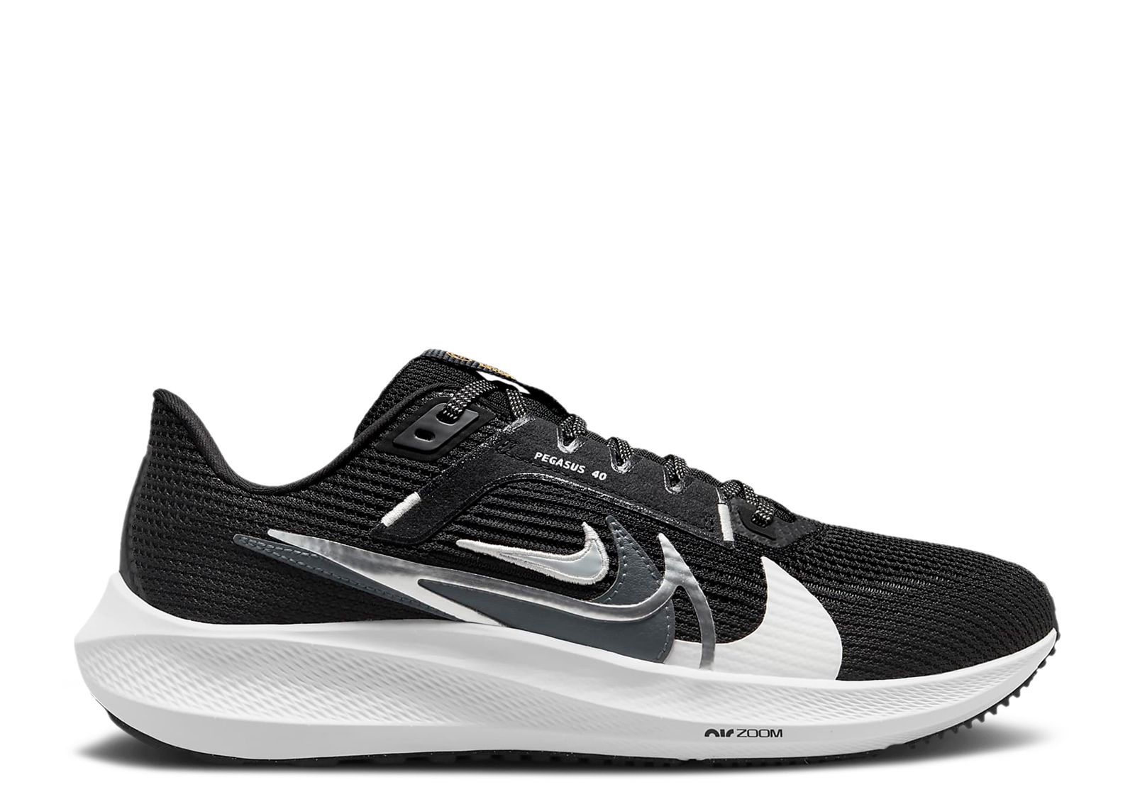 Кроссовки Nike Wmns Air Zoom Pegasus 40 Premium 'Quadruple Swoosh - Black White', черный кроссовки nike wmns air zoom pegasus 40 premium quadruple swoosh white team red белый