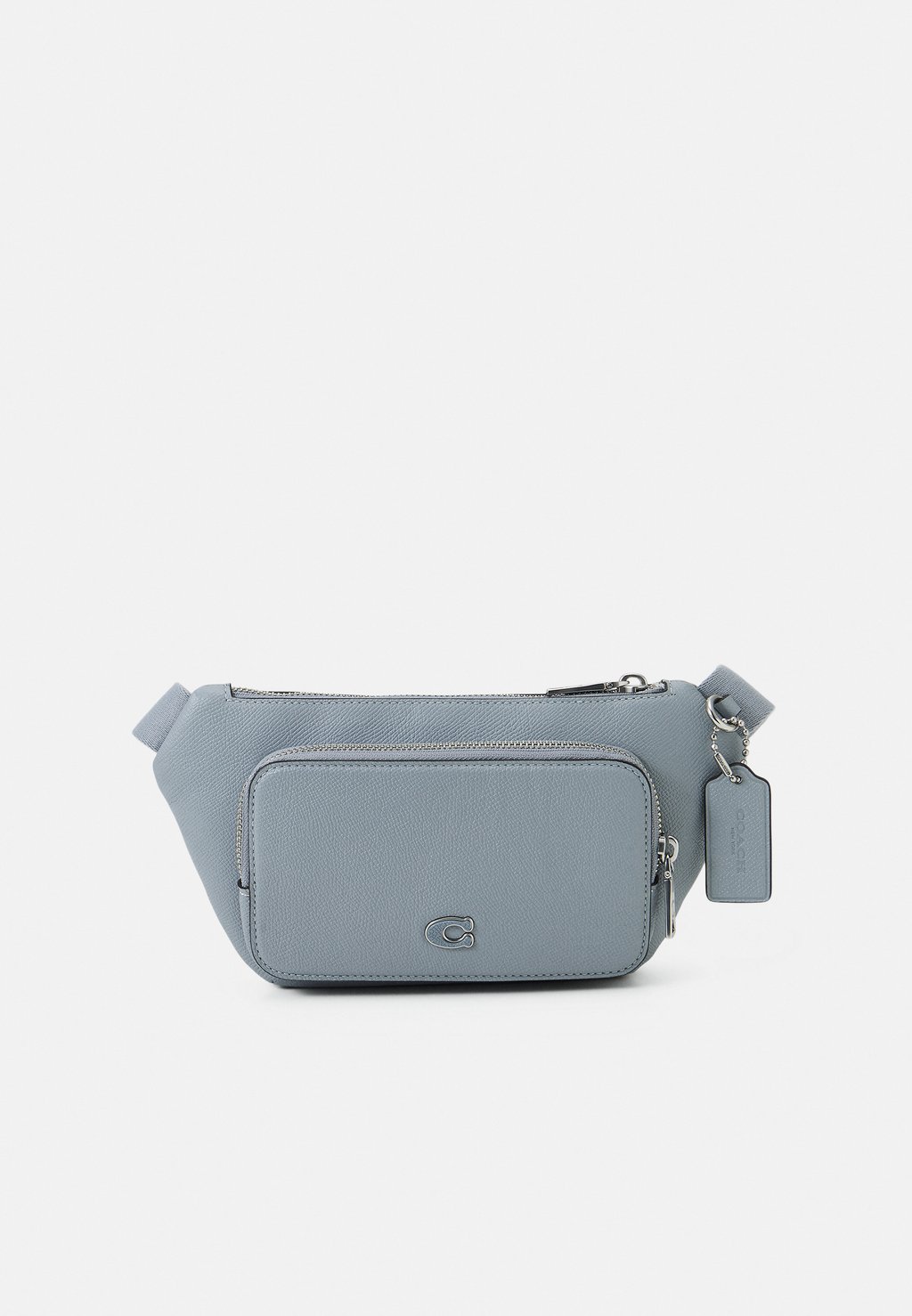 Поясная сумка BELT BAG IN CROSSGRAIN Coach, серо-синий клатч coach pouch in crossgrain белый