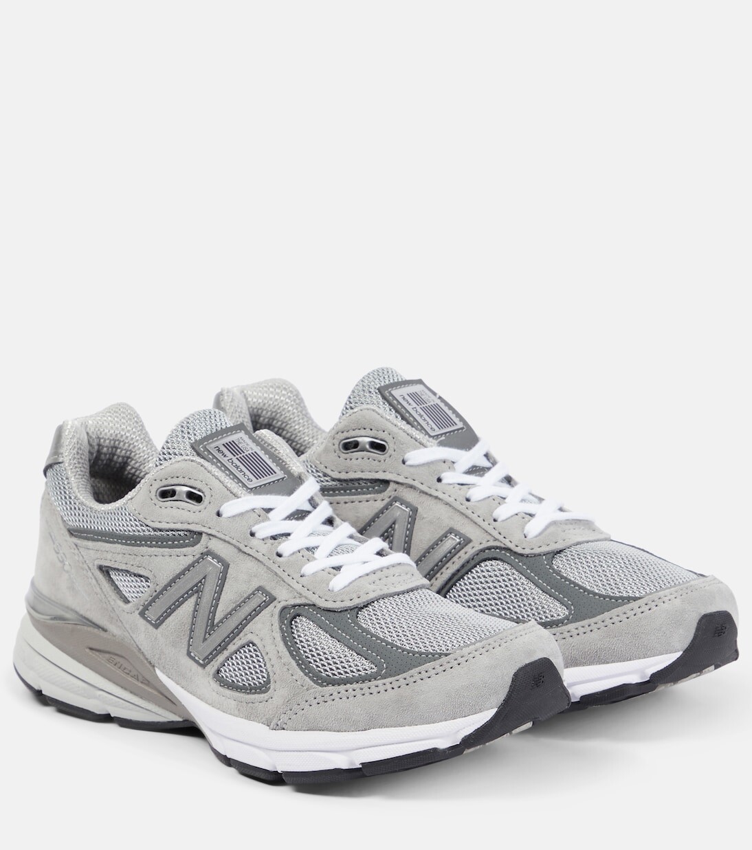 

Кроссовки Made in USA 990v4 с замшевой отделкой New Balance, серый