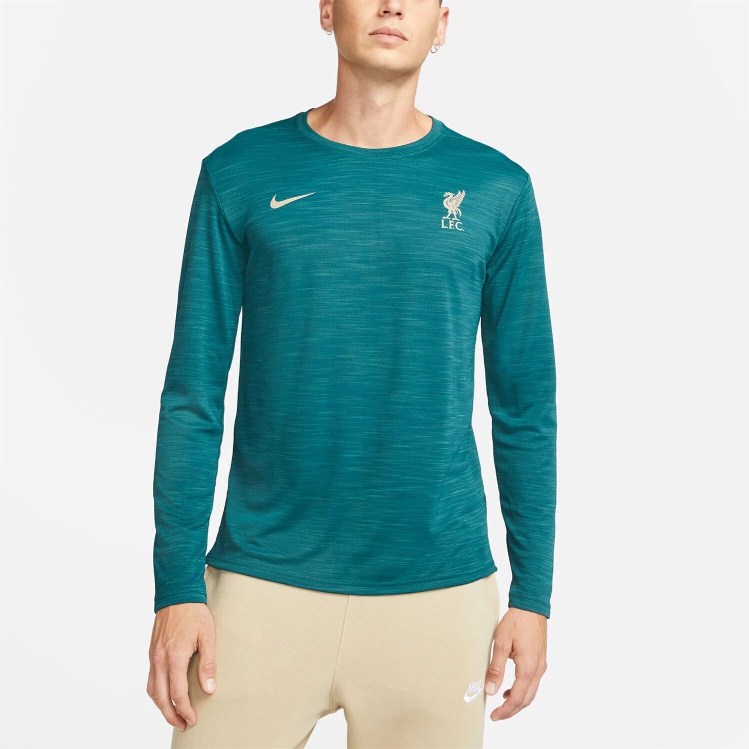 

Мужская зеленая футболка с длинными рукавами Nike Liverpool Superset