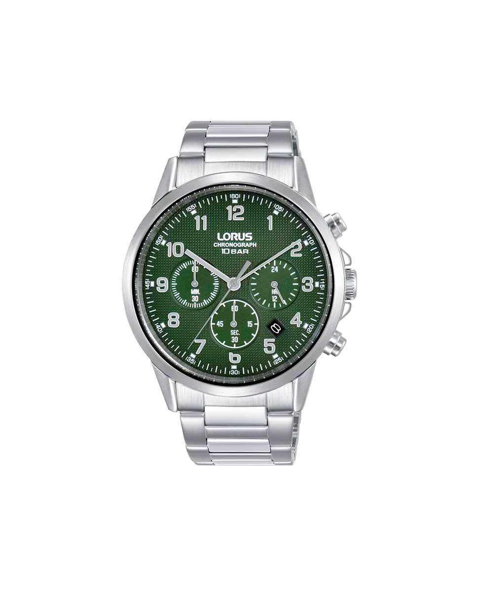 цена Мужские часы Sport man RT315KX9 со стальным и серебряным ремешком Lorus, серебро