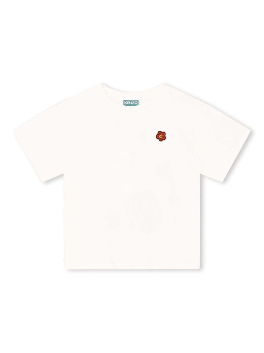 

Kenzo Kids футболка из органического хлопка с нашивкой, белый