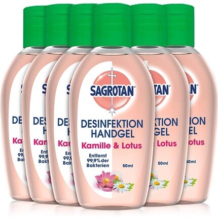 

Sagrotan Healthy Touch Дезинфицирующий гель для рук с ромашкой 50 мл