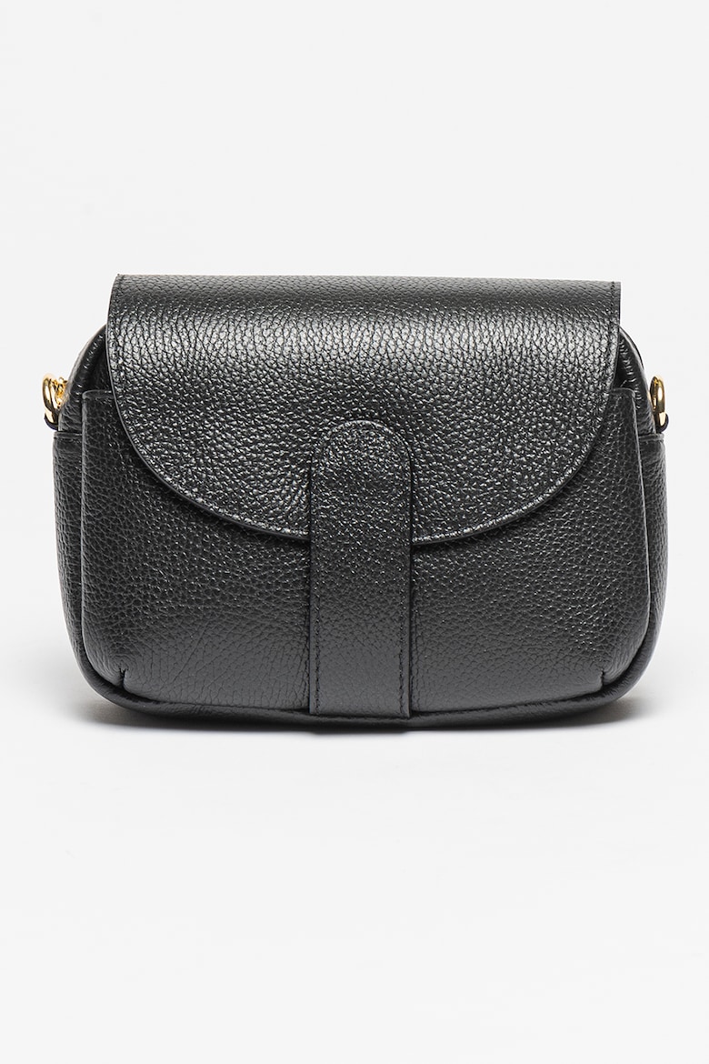 кожаная сумка с ручкой цепочкой antonia moretti черный Кожаная сумка с карманом Antonia Moretti, черный