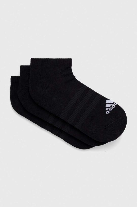 Носки , 3 пары adidas, черный носки adidas 3 пары размер xs черный