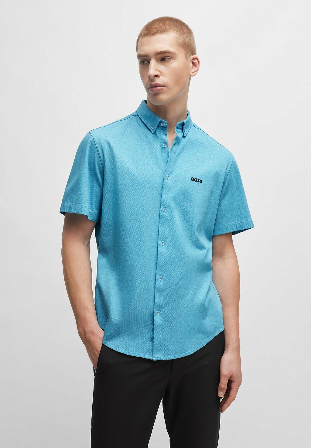 

Рубашка MOTION BOSS, цвет turquoise two