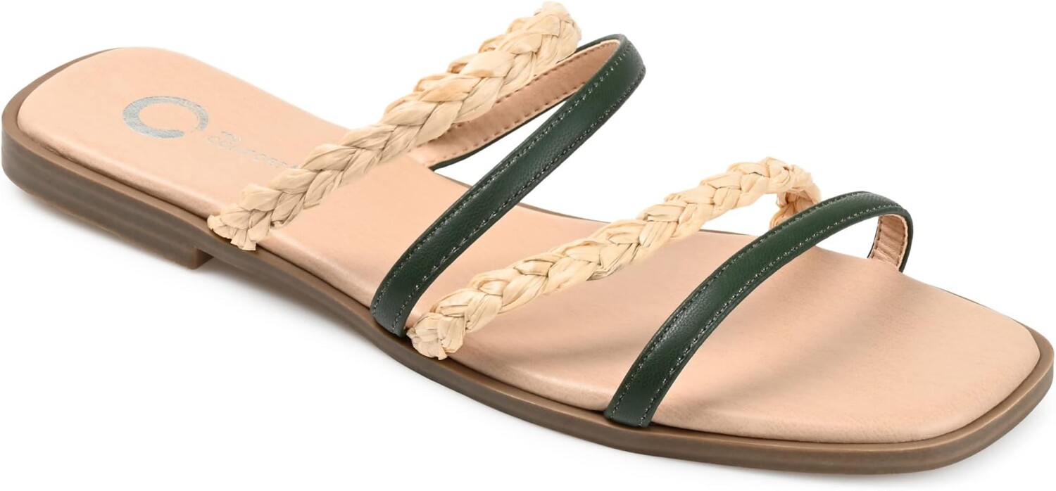 

Сандалии на плоской подошве Brinna Journee Collection, цвет Olive