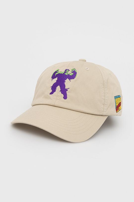 

Хлопковая шапка HUF x Marvel Hulk Huf, бежевый
