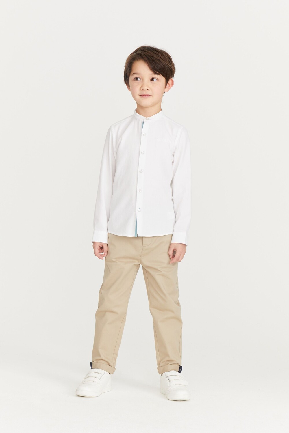 

Рубашка Grandad с длинными рукавами Baker by Ted Baker, белый