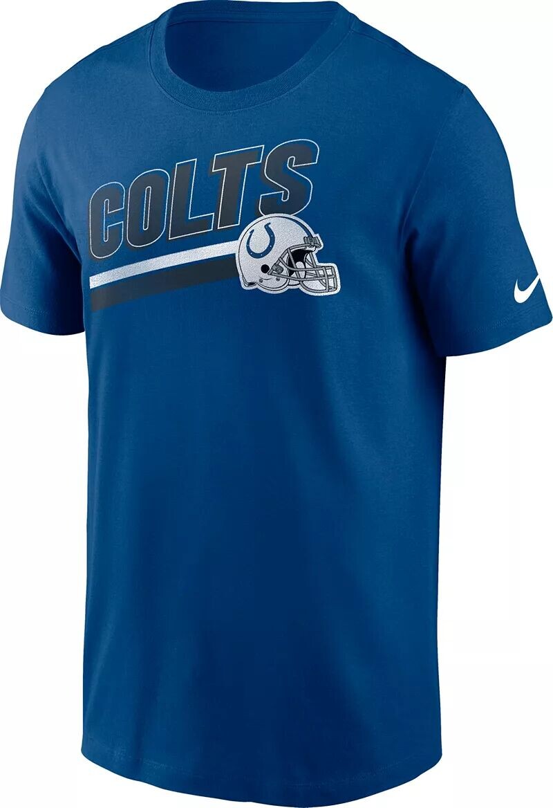 

Мужская синяя футболка Nike Indianapolis Colts Blitz Helmet