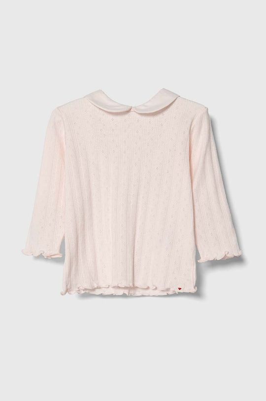 лонгслив united colors of benetton размер m розовый Хлопковая детская рубашка с длинными рукавами United Colors of Benetton, розовый