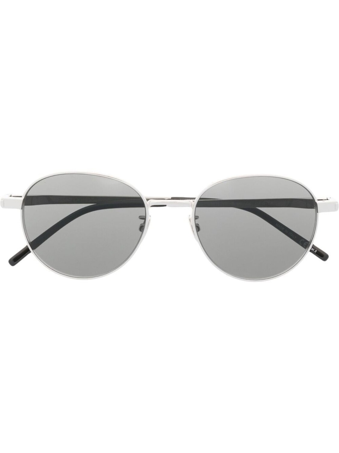 

Saint Laurent Eyewear солнцезащитные очки в круглой оправе с логотипом, черный