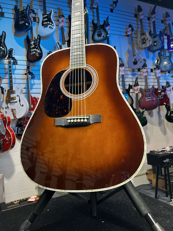 

Акустическая гитара Martin D-41 Left Handed Dreadnought Acoustic Guitar - Ambertone Auth Deal Free Ship! 469 GET PLEK’D!