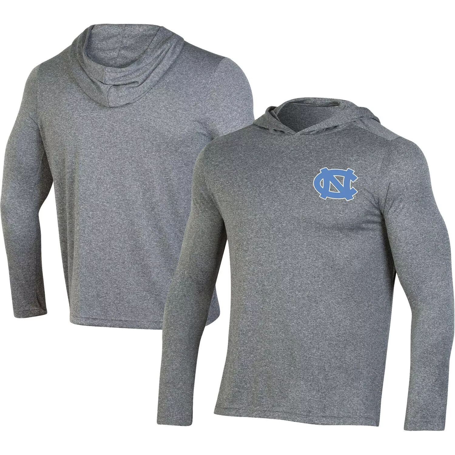 

Мужская футболка с капюшоном и длинными рукавами Champion Grey North Carolina Tar Heels