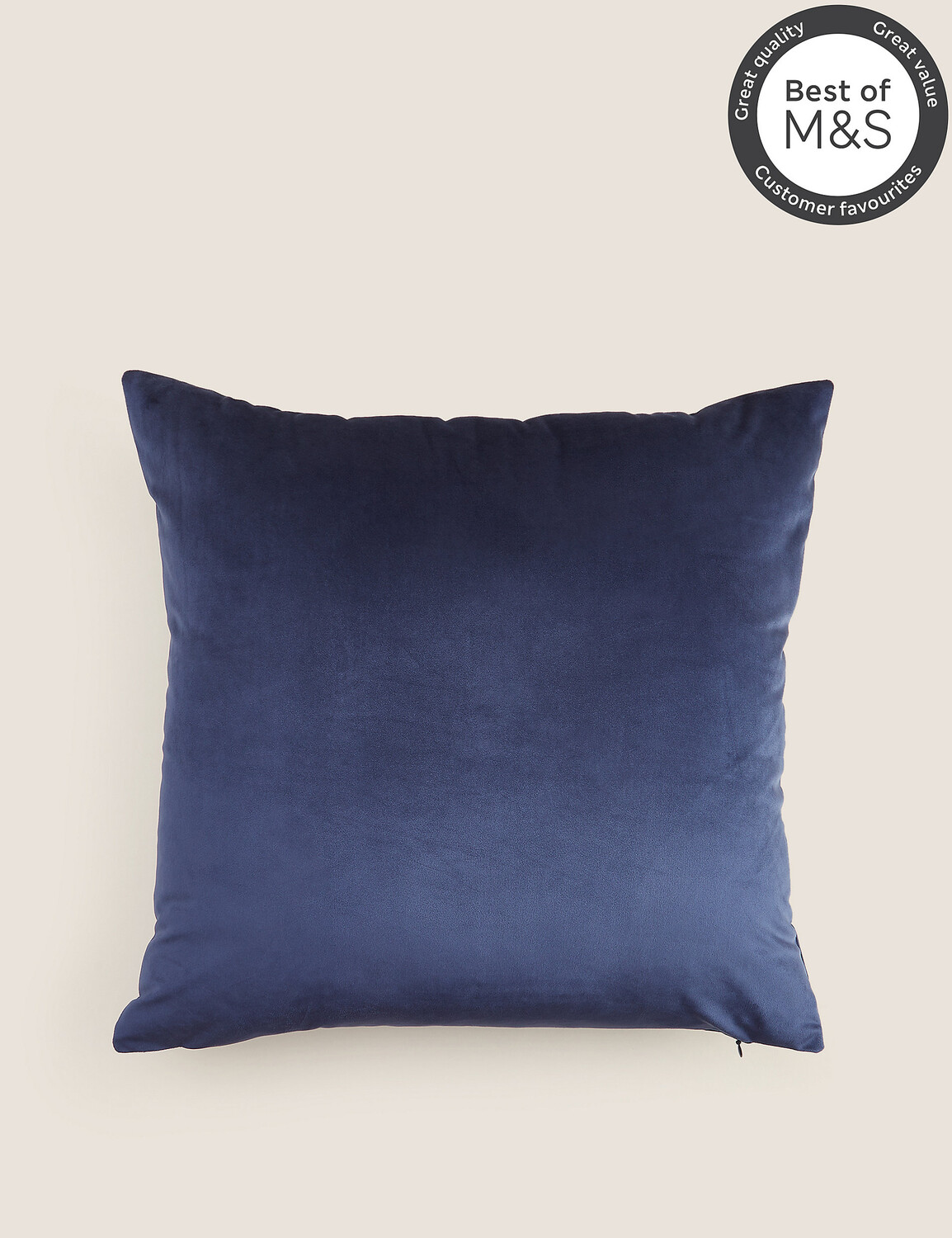 

Бархатная подушка Marks & Spencer, темно-синий