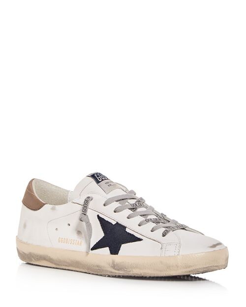 

Мужские низкие кеды Super-Star Golden Goose, цвет White, Фиолетовый