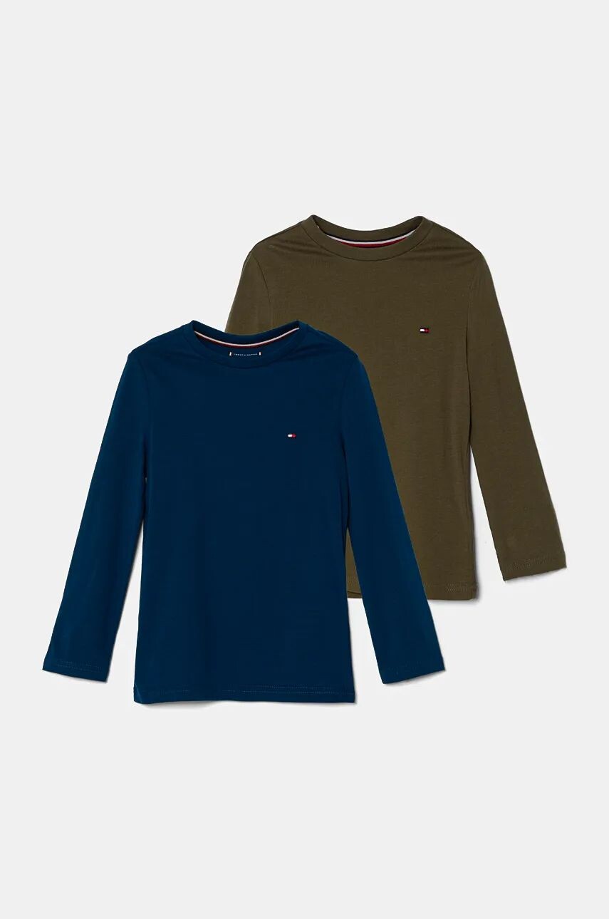 

Детские хлопковые лонгсливы Tommy Hilfiger, 2 пары, зеленый