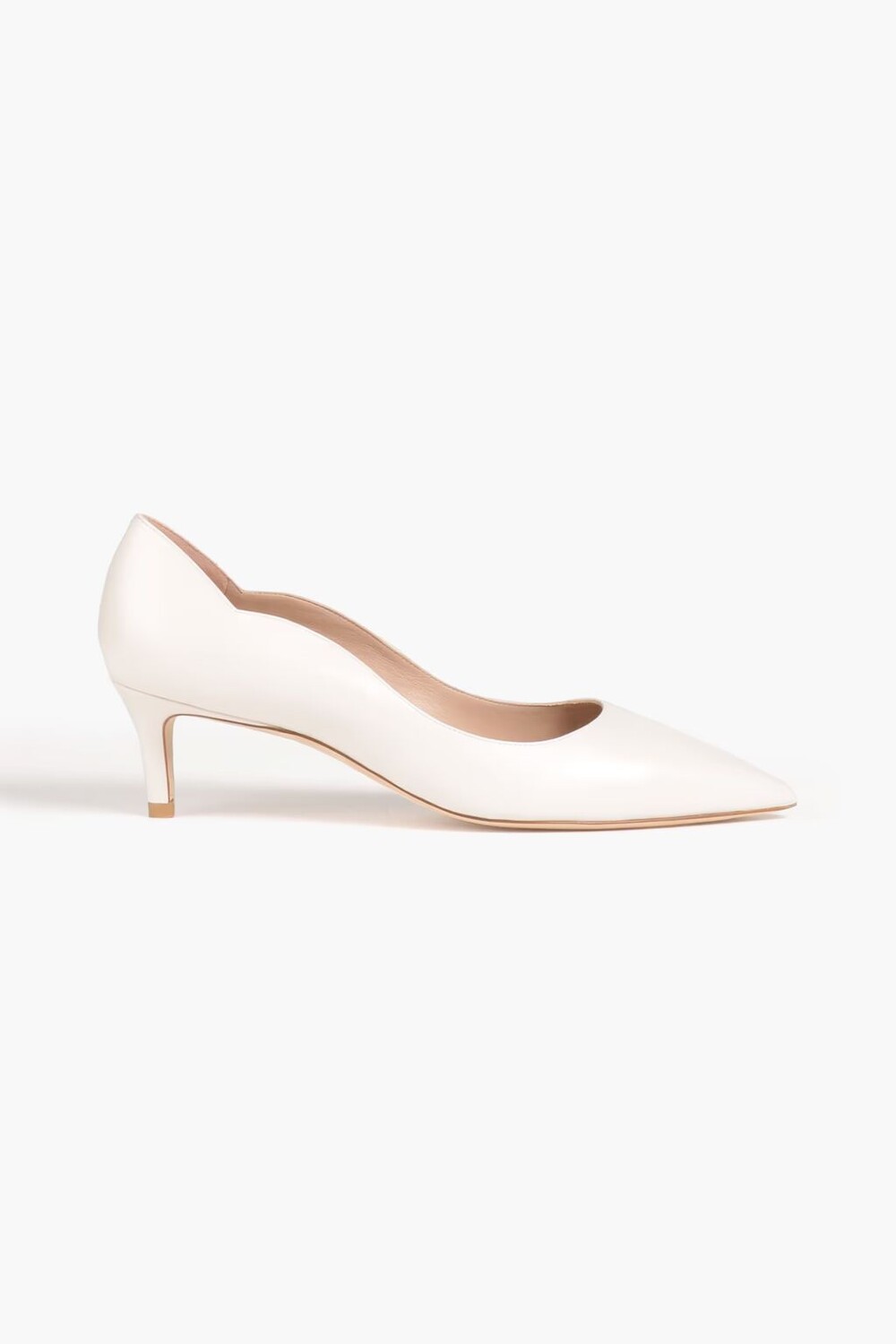 

Кожаные туфли Anny 50 Stuart Weitzman, цвет Off-white