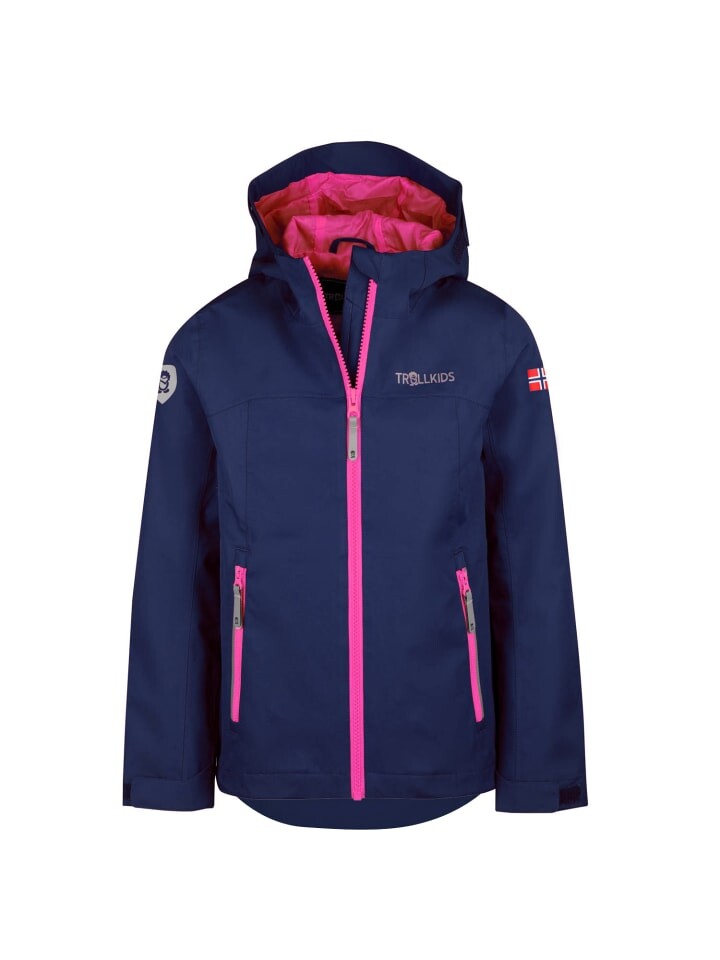

Куртка Trollkids Telemark, цвет navy/pink