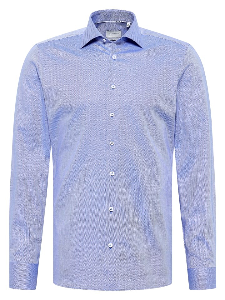 

Рубашка Eterna SLIM FIT, цвет mittelblau