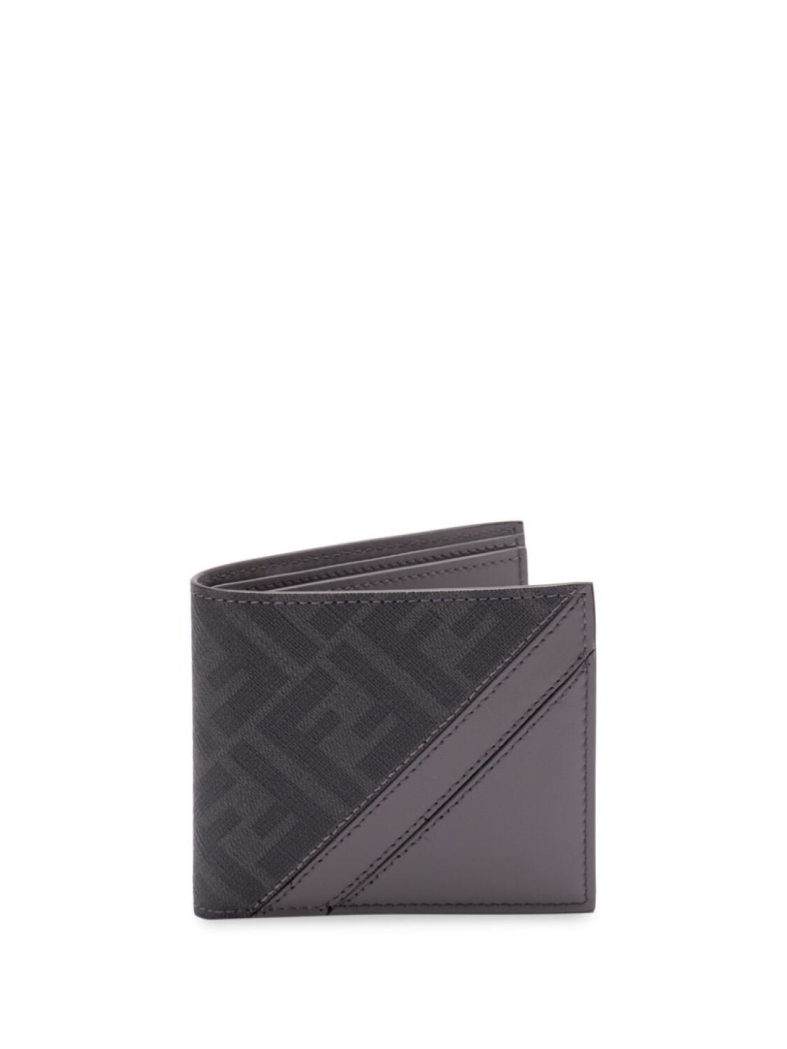 

FENDI FF-жаккардовый кошелек двойного сложения, серый