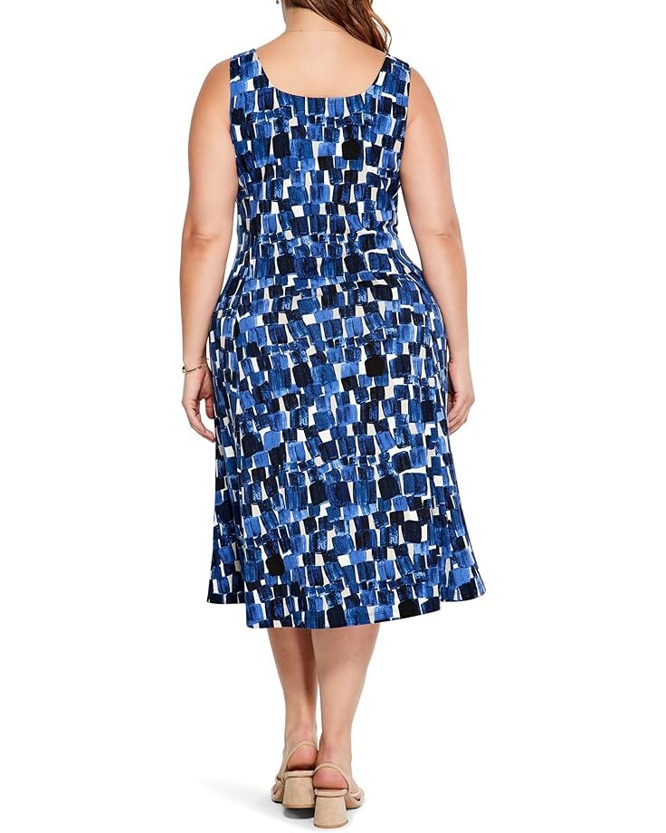 

Платье NIC+ZOE Plus Size Artist Blocks Dress, синий мульти