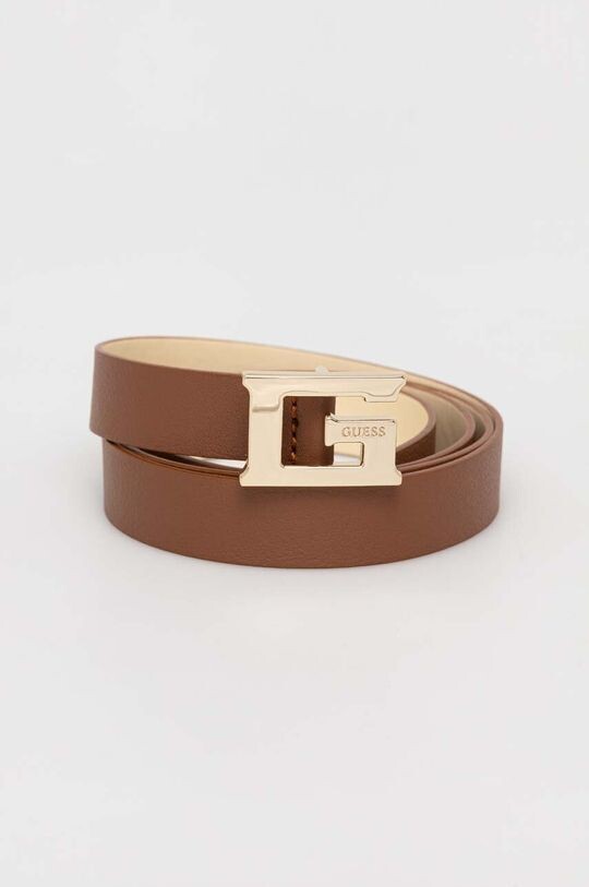 

Угадайте кожаный ремень Guess, коричневый