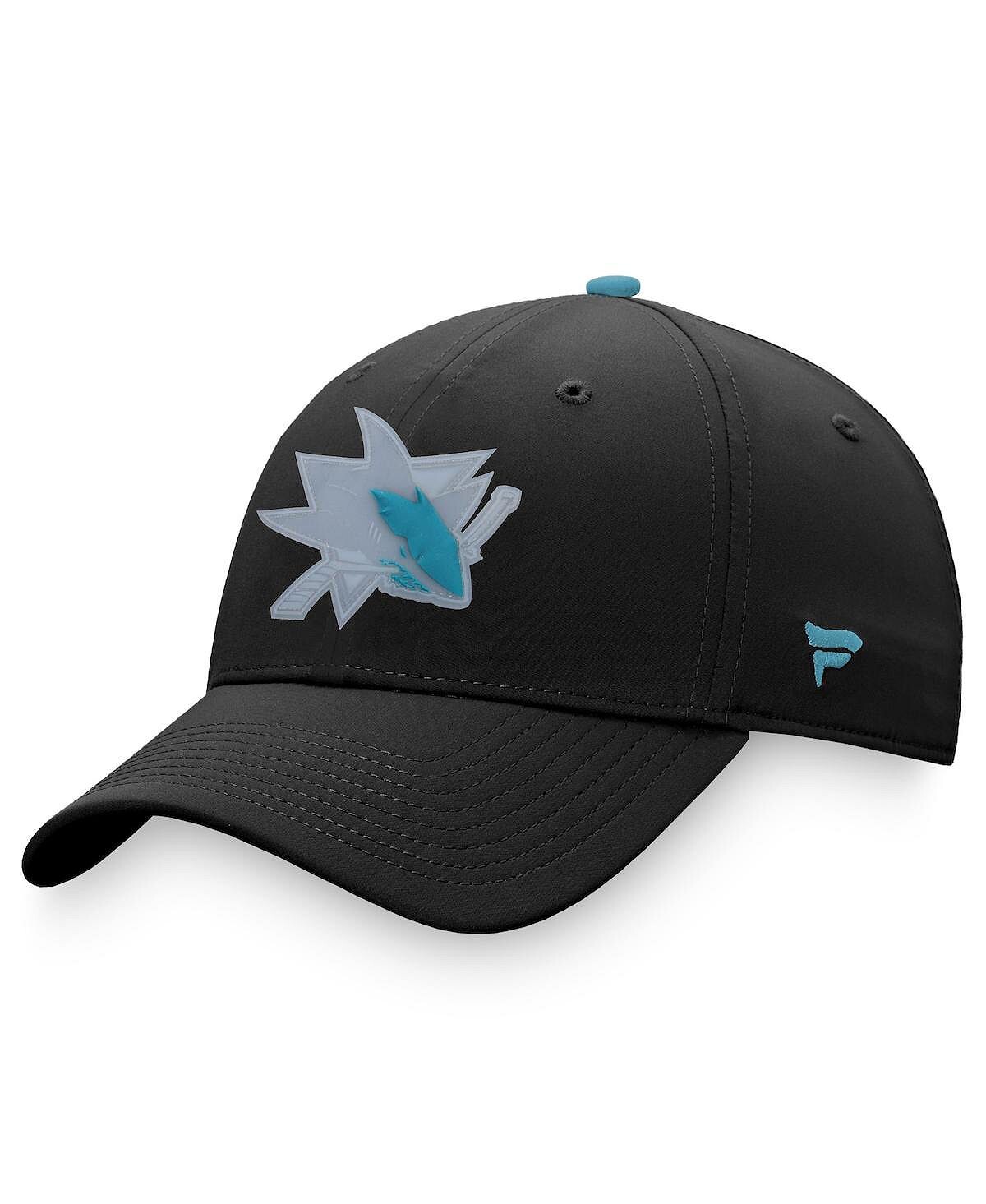 

Мужская черная фирменная гибкая кепка с деталями San Jose Sharks Fanatics